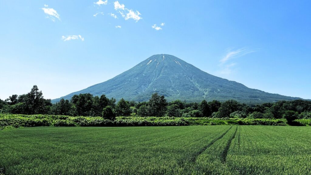 いつみても羊蹄山の姿は美しい
